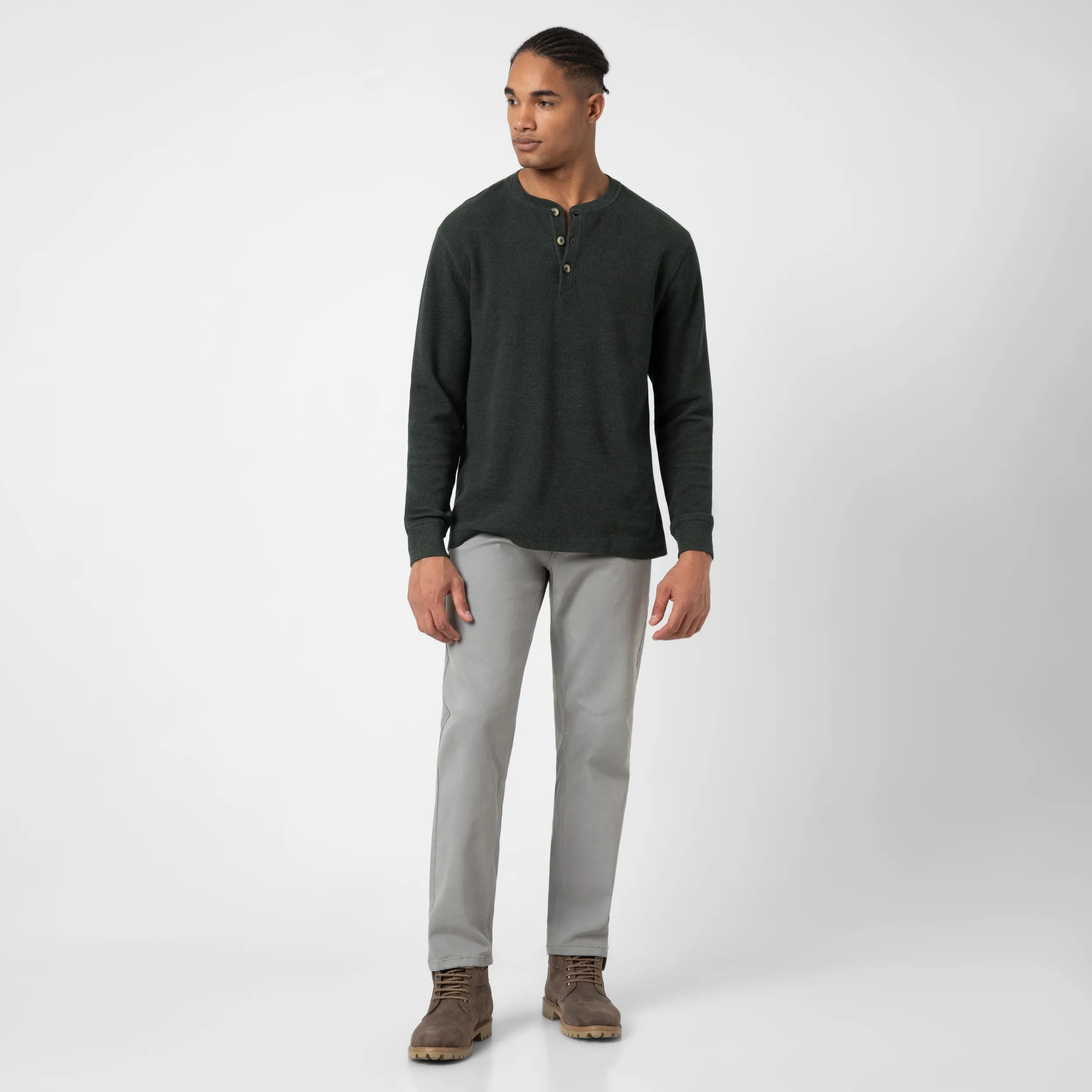 Waffle Knit Henley sold by Bearbottom Clothing product image thumbnail 5