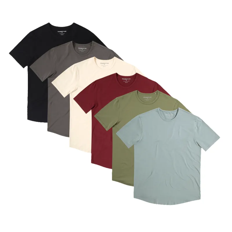 Supima Curved Tee 6 Pack sold by Bearbottom Clothing