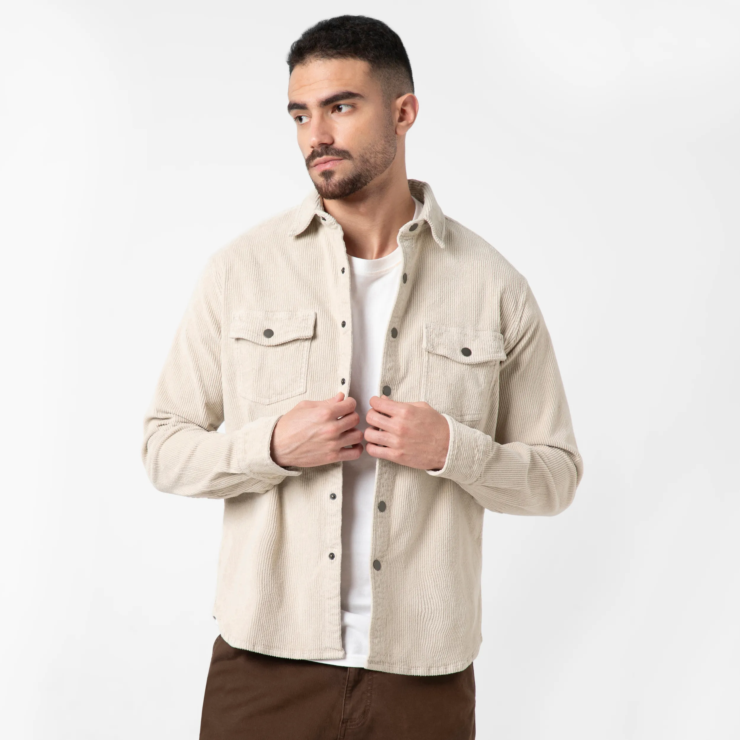 Corduroy Snap Overshirt sold by Bearbottom Clothing