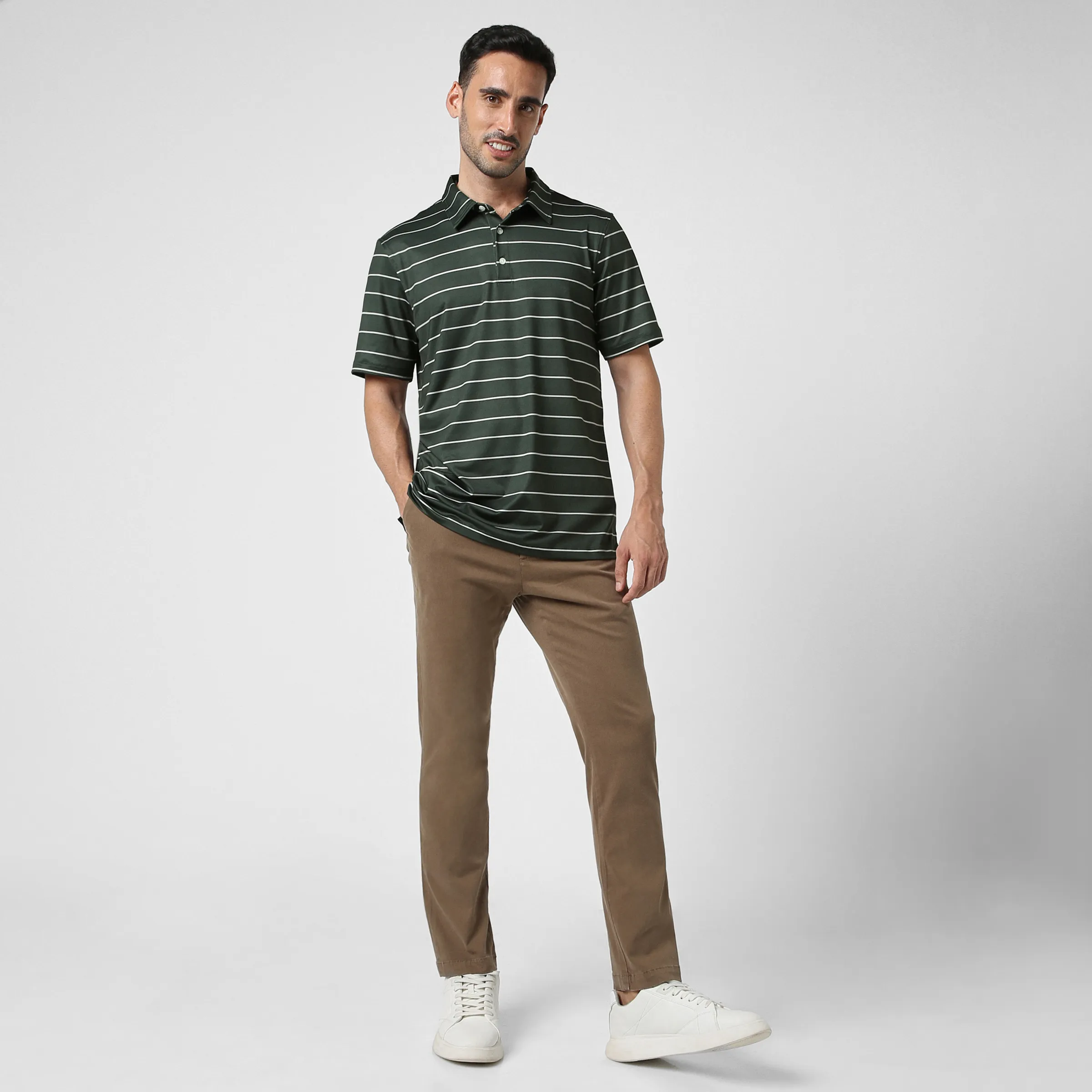 Performance Stripe Polo sold by Bearbottom Clothing product image thumbnail 5