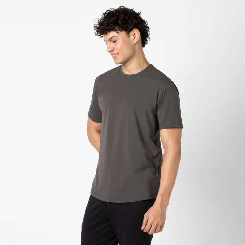 Supima Curved Tee sold by Bearbottom Clothing