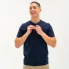 Short Sleeve Stretch Henley sold by Bearbottom Clothing