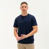 Short Sleeve Stretch Henley sold by Bearbottom Clothing