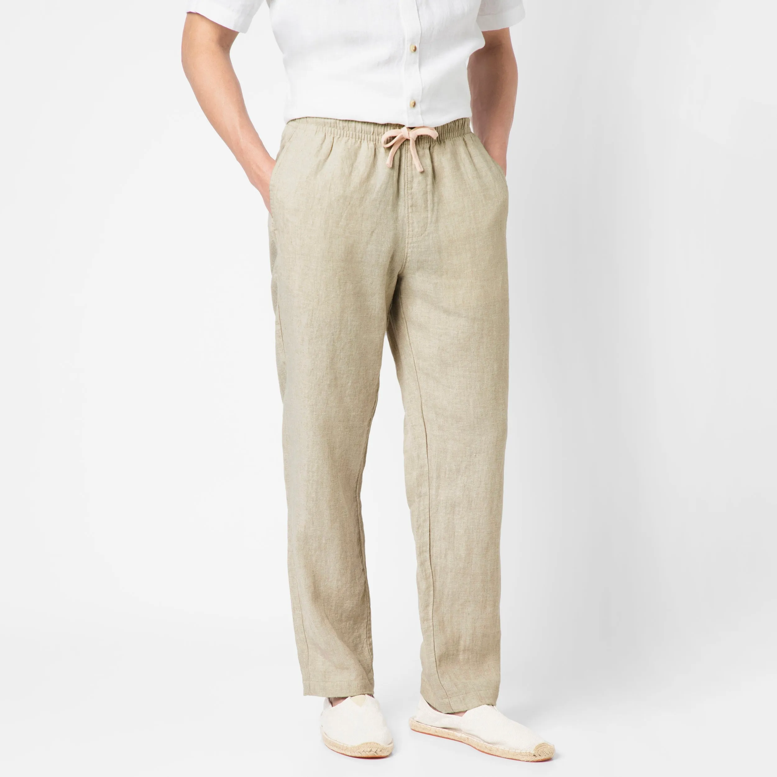 Linen Easy Pant sold by Bearbottom Clothing
