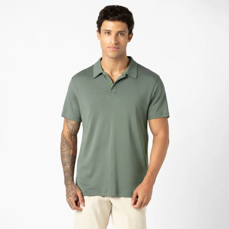 Midweight Supima Polo sold by Bearbottom Clothing