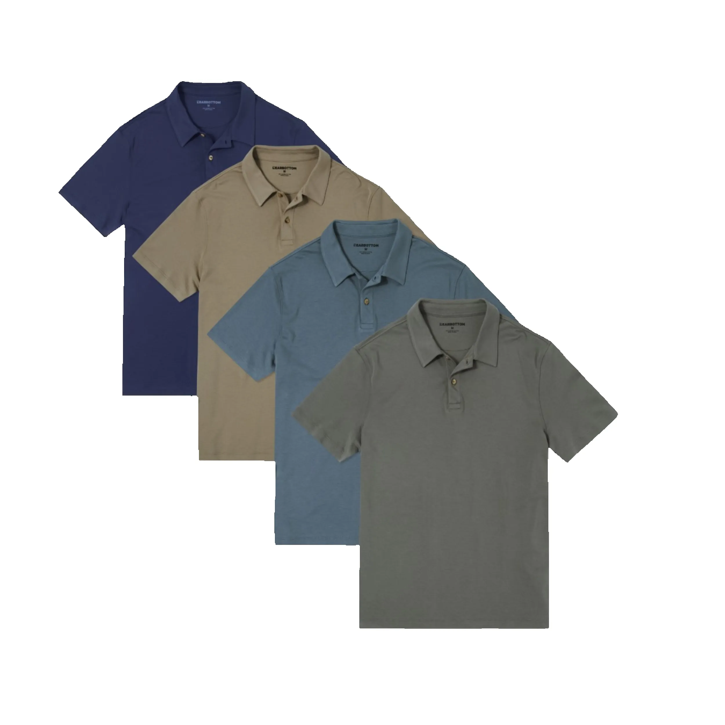 Midweight Supima Polo 4 Pack sold by Bearbottom Clothing