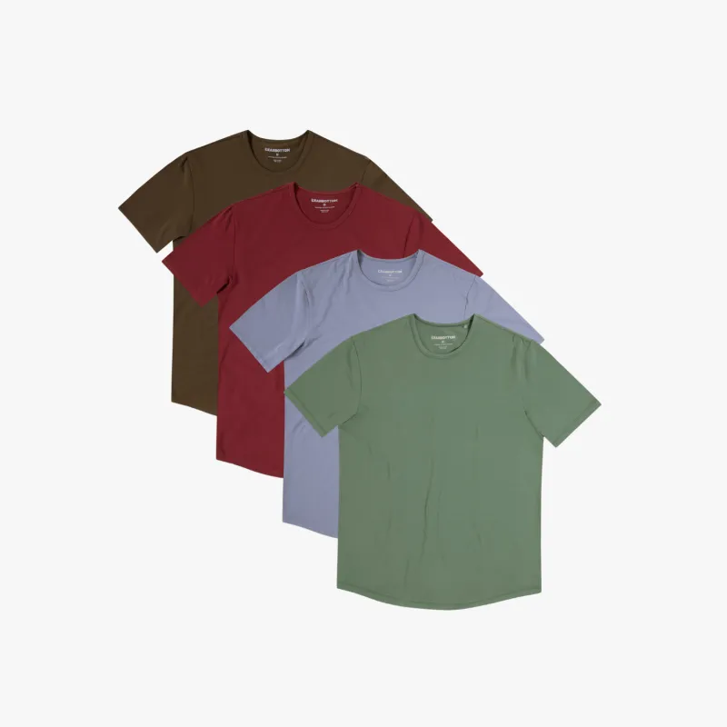Supima Curved Tee Bundle made by Bearbottom Clothing
