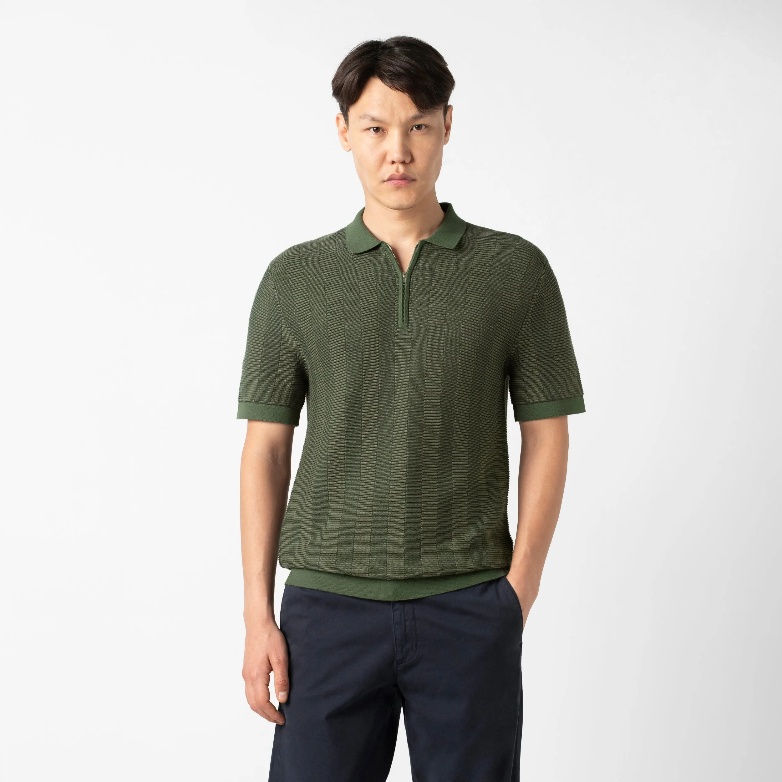 Zip Sweater Polo sold by Bearbottom Clothing