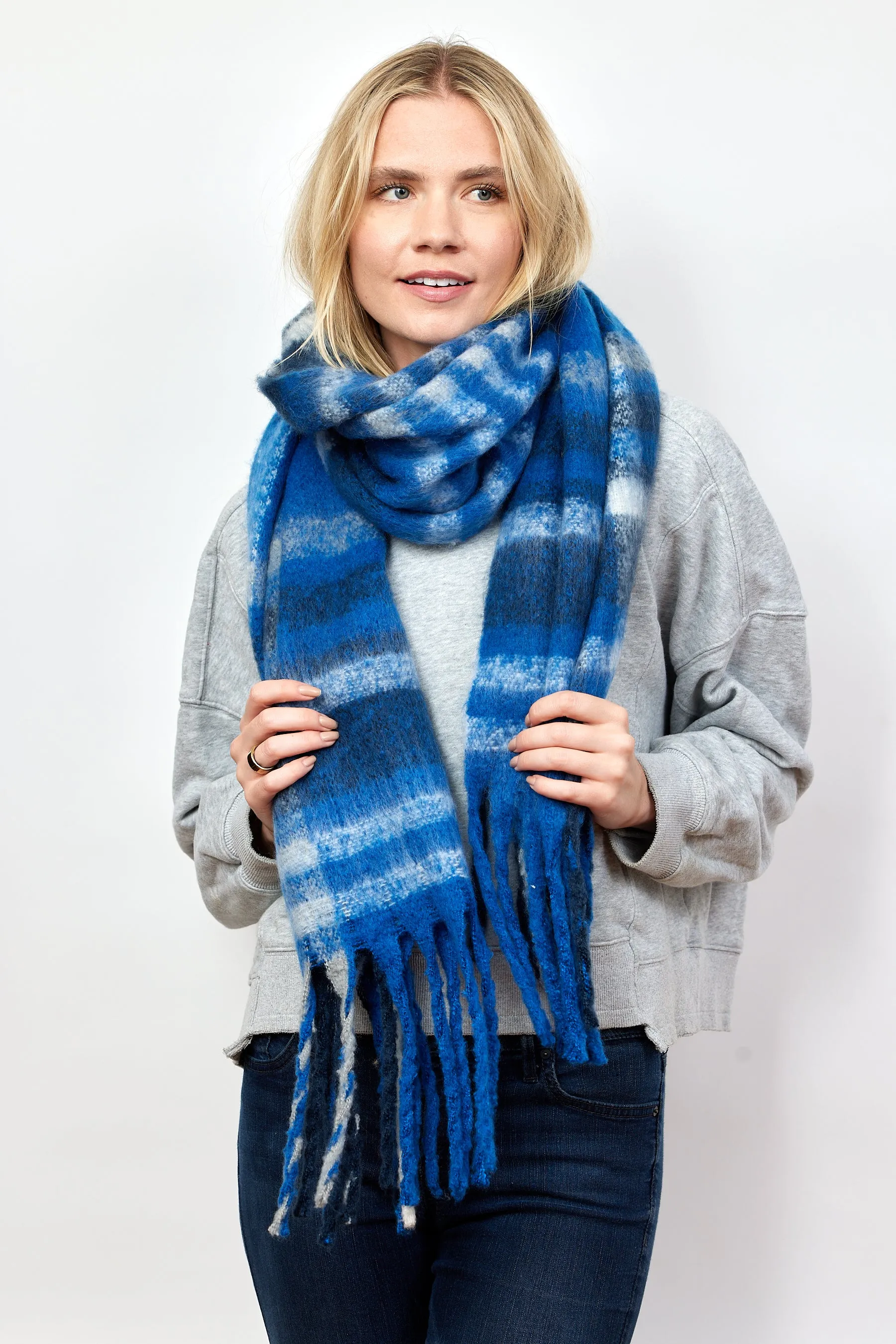Cozy Plaid Scarf sold by Hat Attack product image thumbnail 2