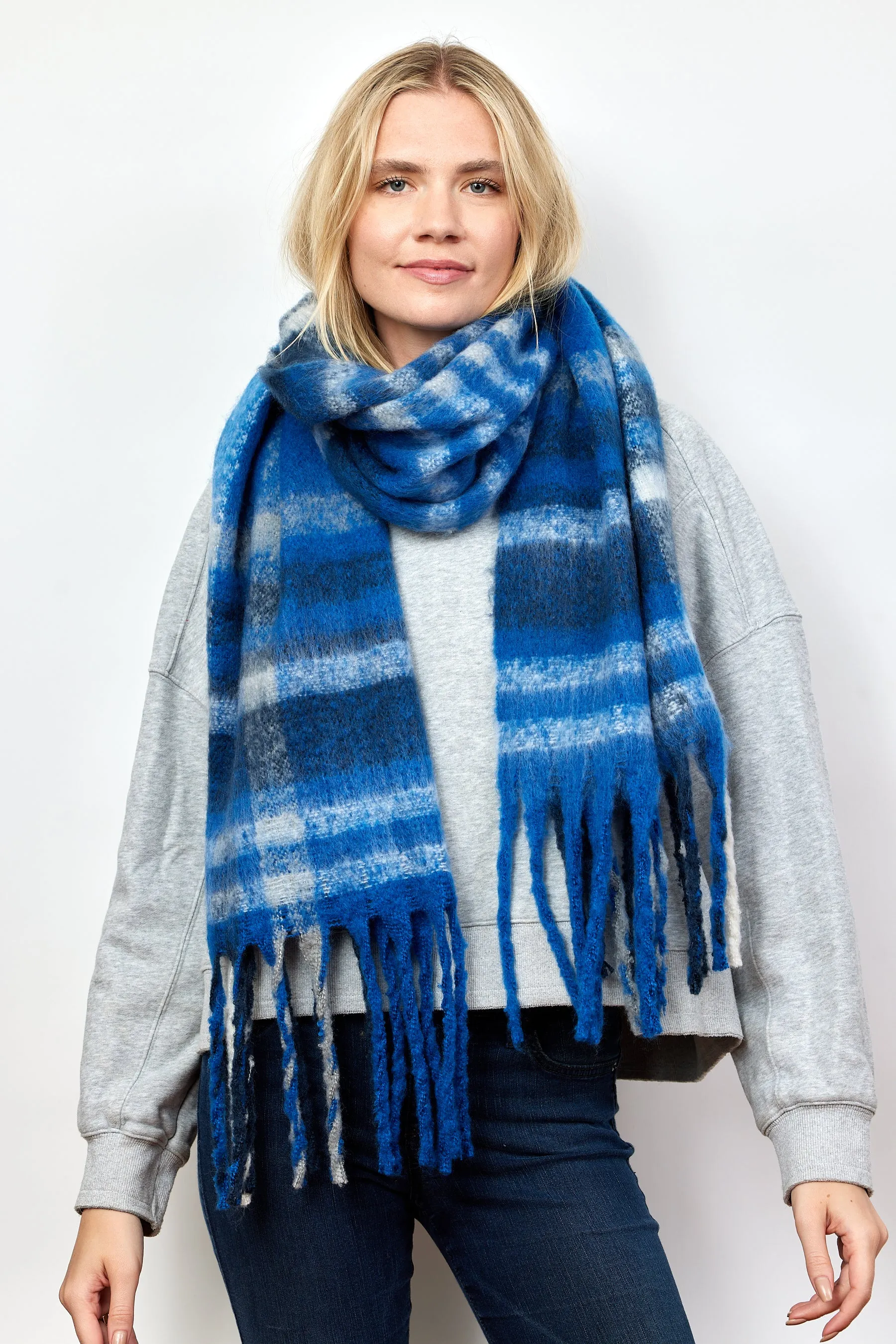 Cozy Plaid Scarf sold by Hat Attack product image thumbnail 4