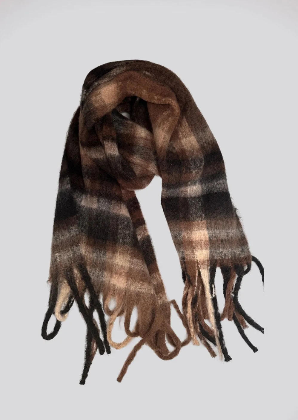 Cozy Plaid Scarf sold by Hat Attack product image thumbnail 5