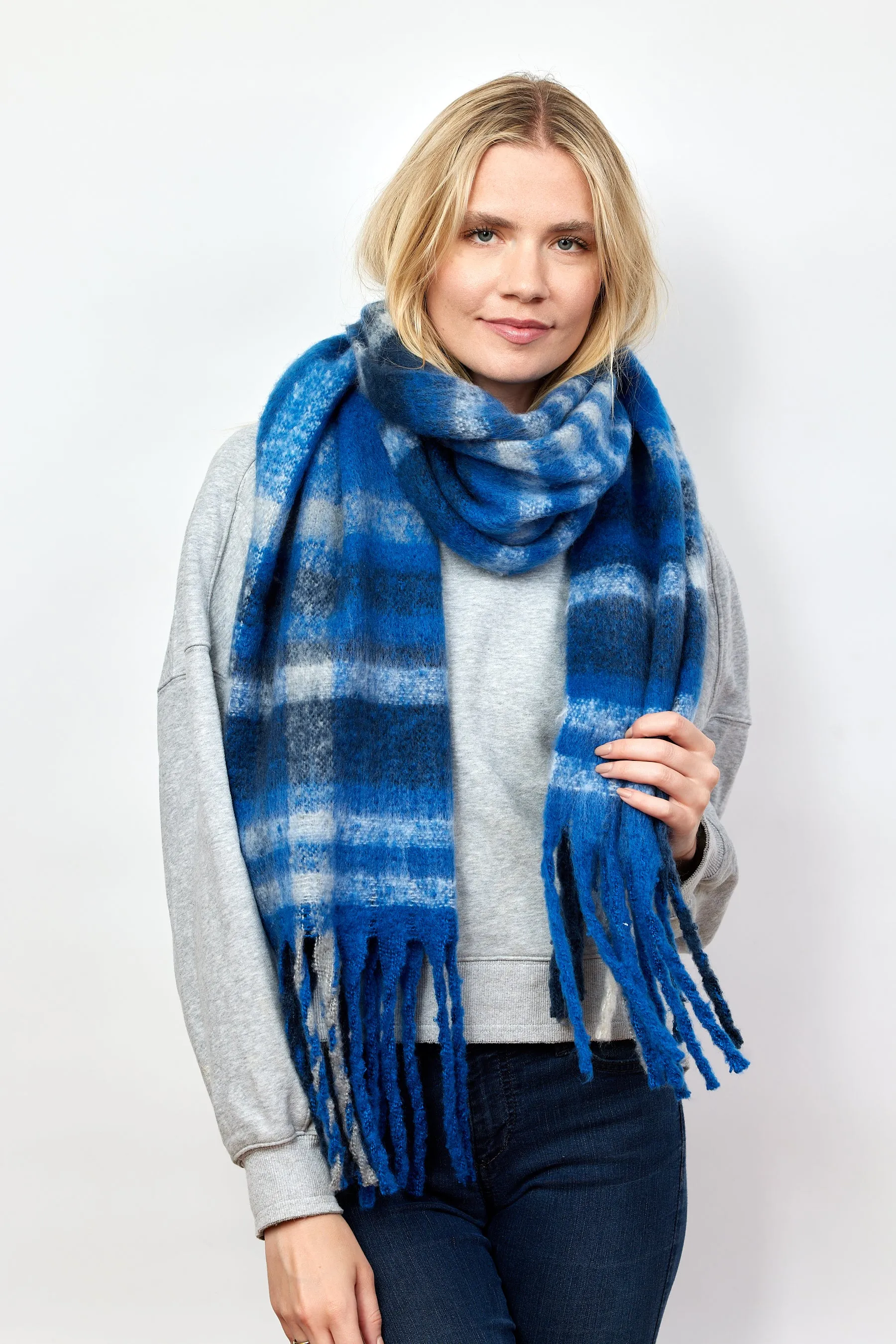 Cozy Plaid Scarf sold by Hat Attack product image thumbnail 3