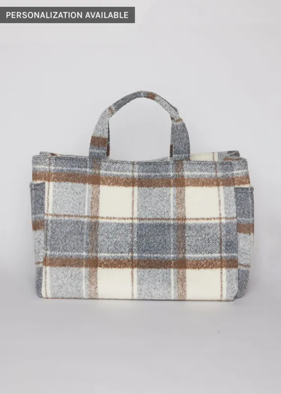 Plaid Airplane Tote sold by Hat Attack