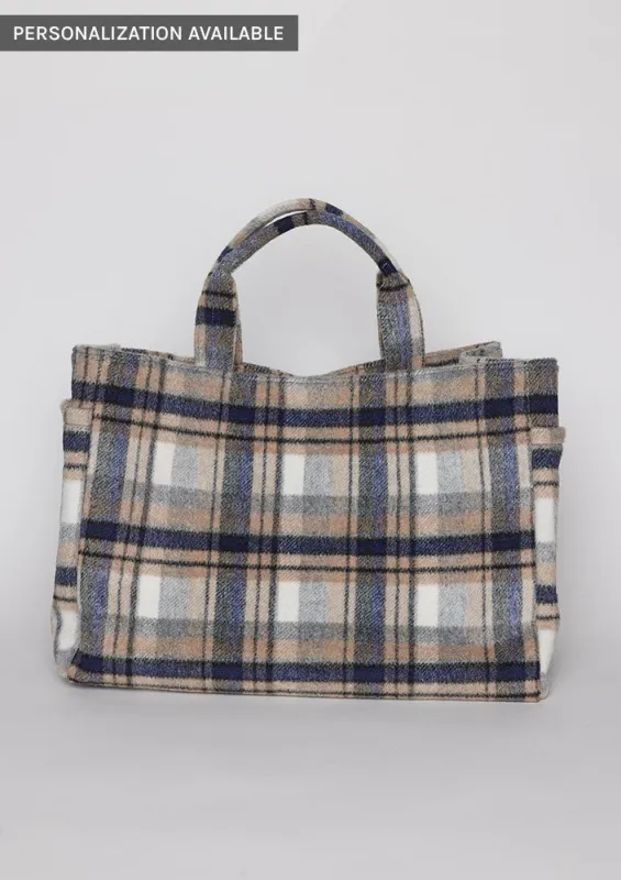 Plaid Airplane Tote sold by Hat Attack