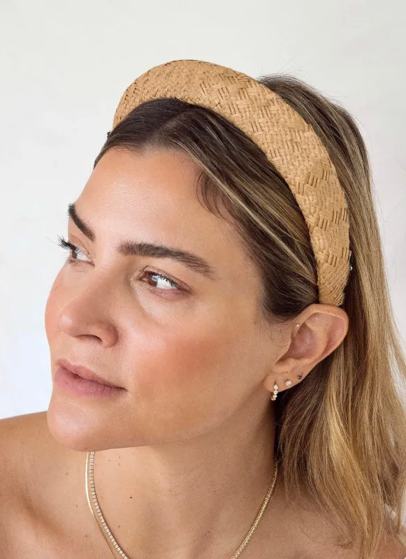 Hat Attack x Kapsule Dylan Headband- Dark Beige sold by Hat Attack
