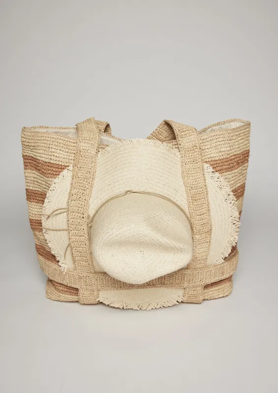 The Original Straw Traveler Bag sold by Hat Attack