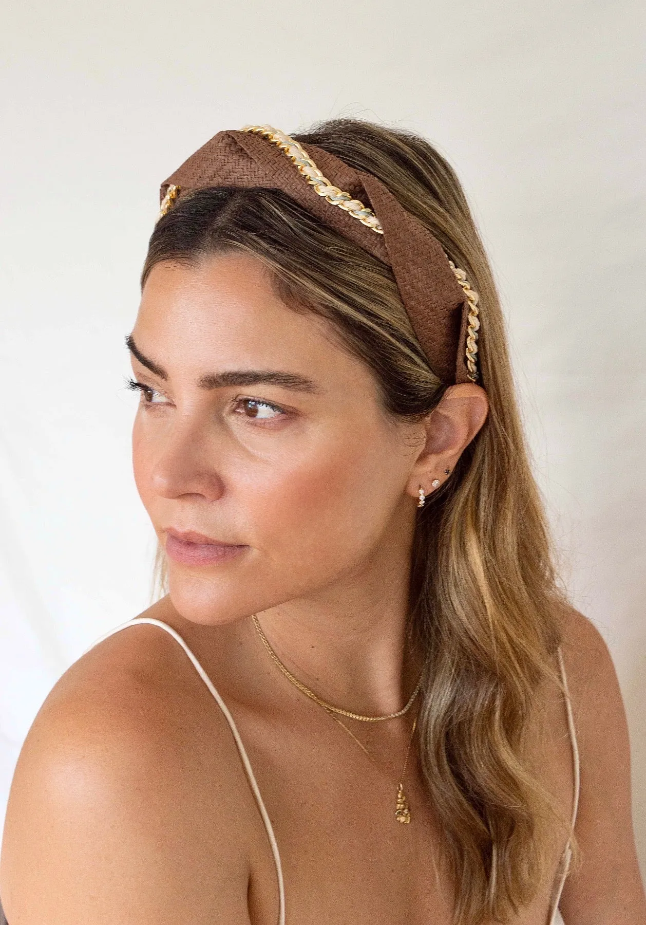 Hat Attack x Kapsule Carmela Headband- Coffee sold by Hat Attack