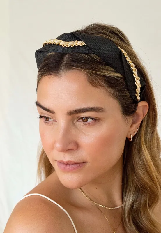 Hat Attack x Kapsule Carmela Headband- Black sold by Hat Attack