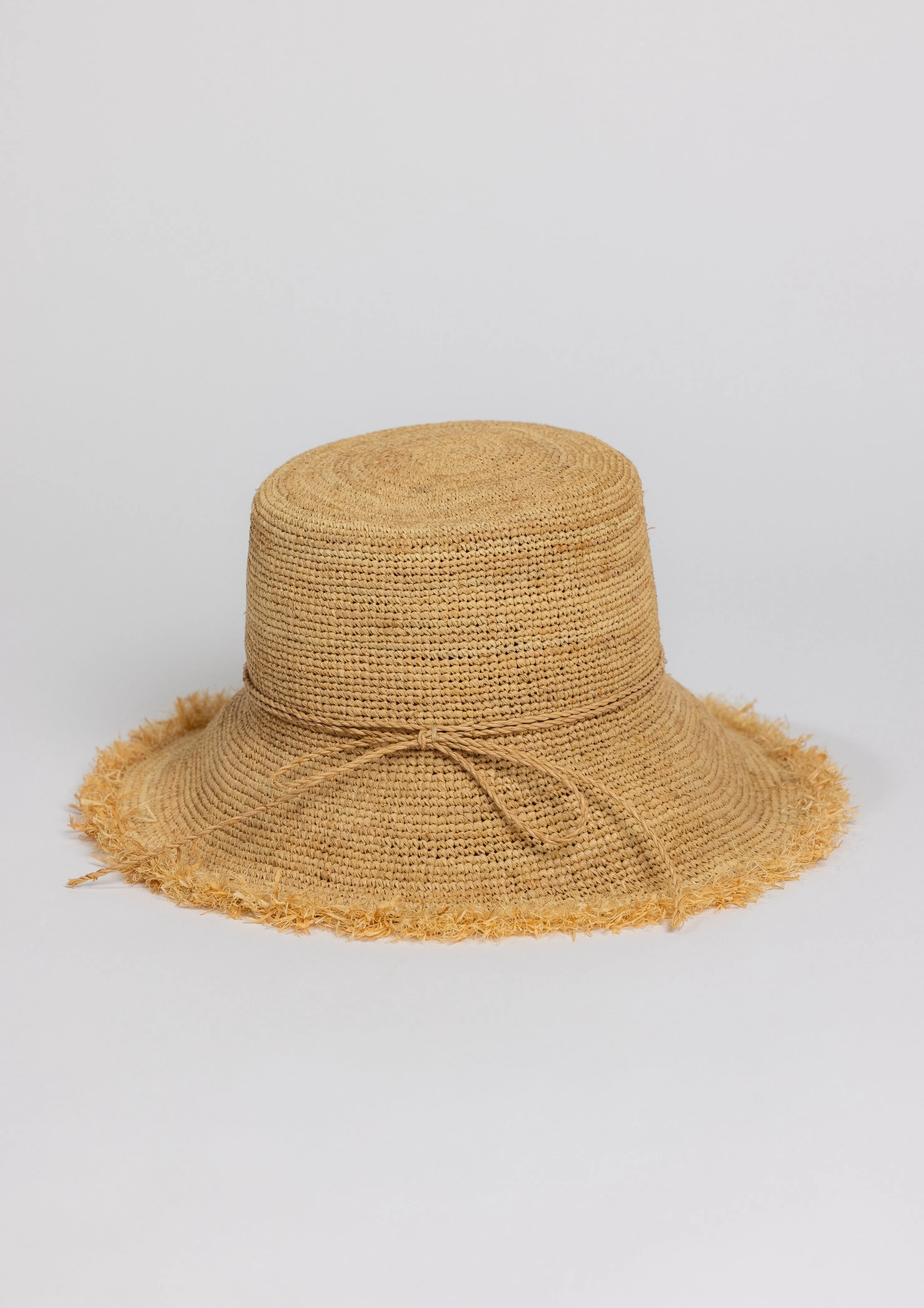 Packable Raffia Bucket Hat sold by Hat Attack product image thumbnail 2