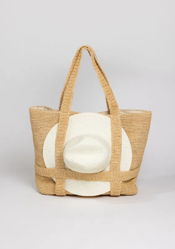 The Original Straw Traveler Bag sold by Hat Attack