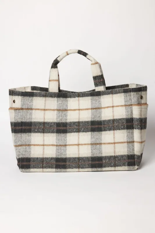 Plaid Airplane Tote sold by Hat Attack