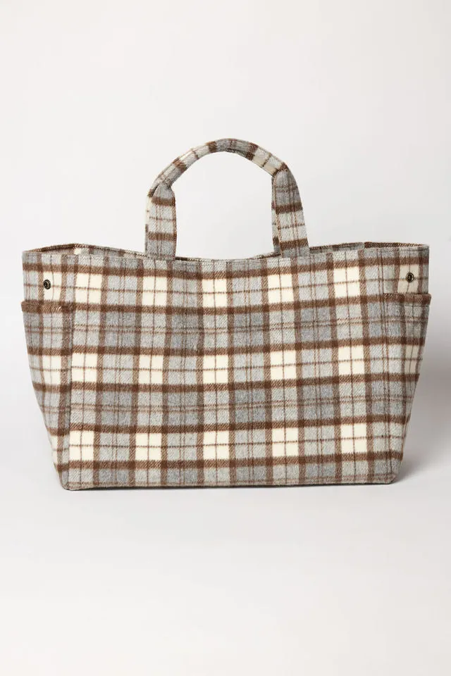 Plaid Airplane Tote sold by Hat Attack product image thumbnail 4