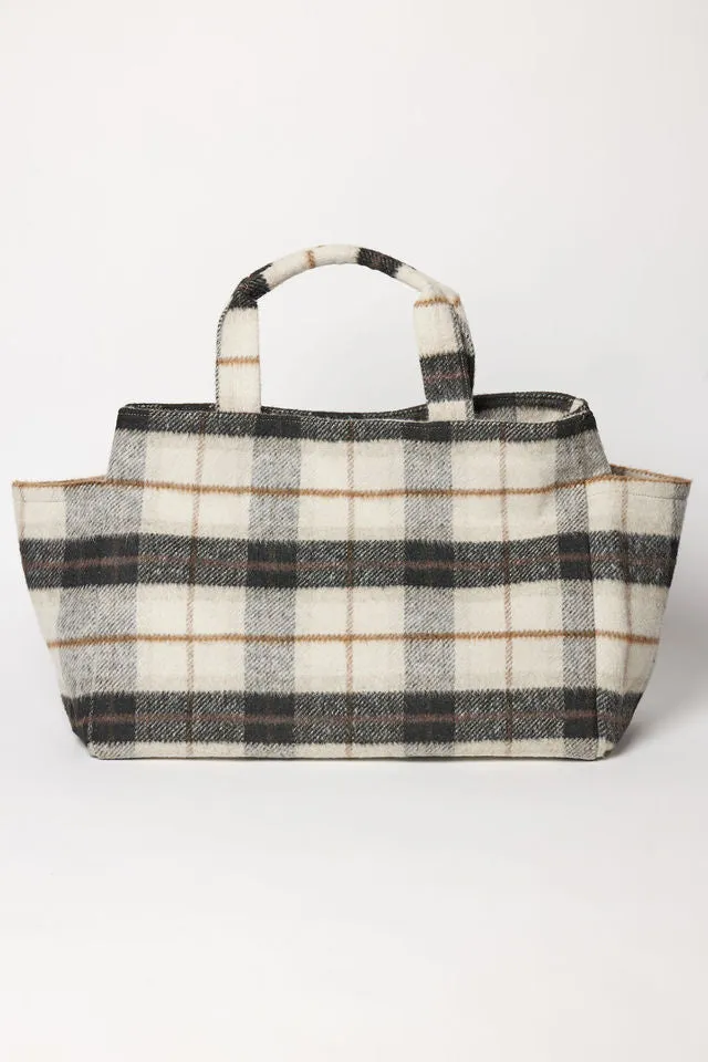 Plaid Airplane Tote sold by Hat Attack product image thumbnail 2