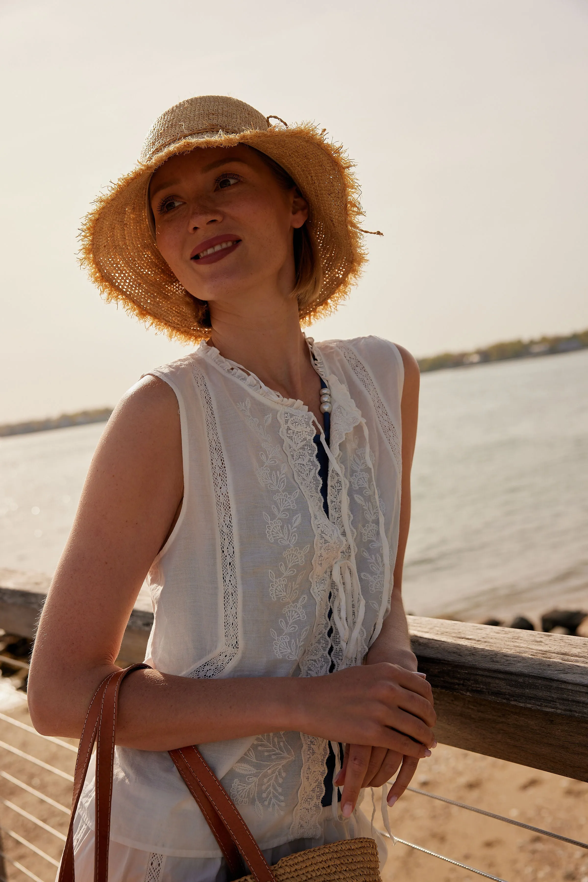 Packable Raffia Bucket Hat sold by Hat Attack product image thumbnail 4