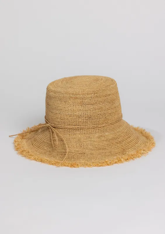 Packable Raffia Bucket Hat sold by Hat Attack