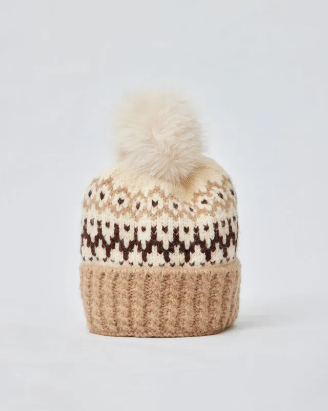 Fair Isle Knit Beanie made by Hat Attack