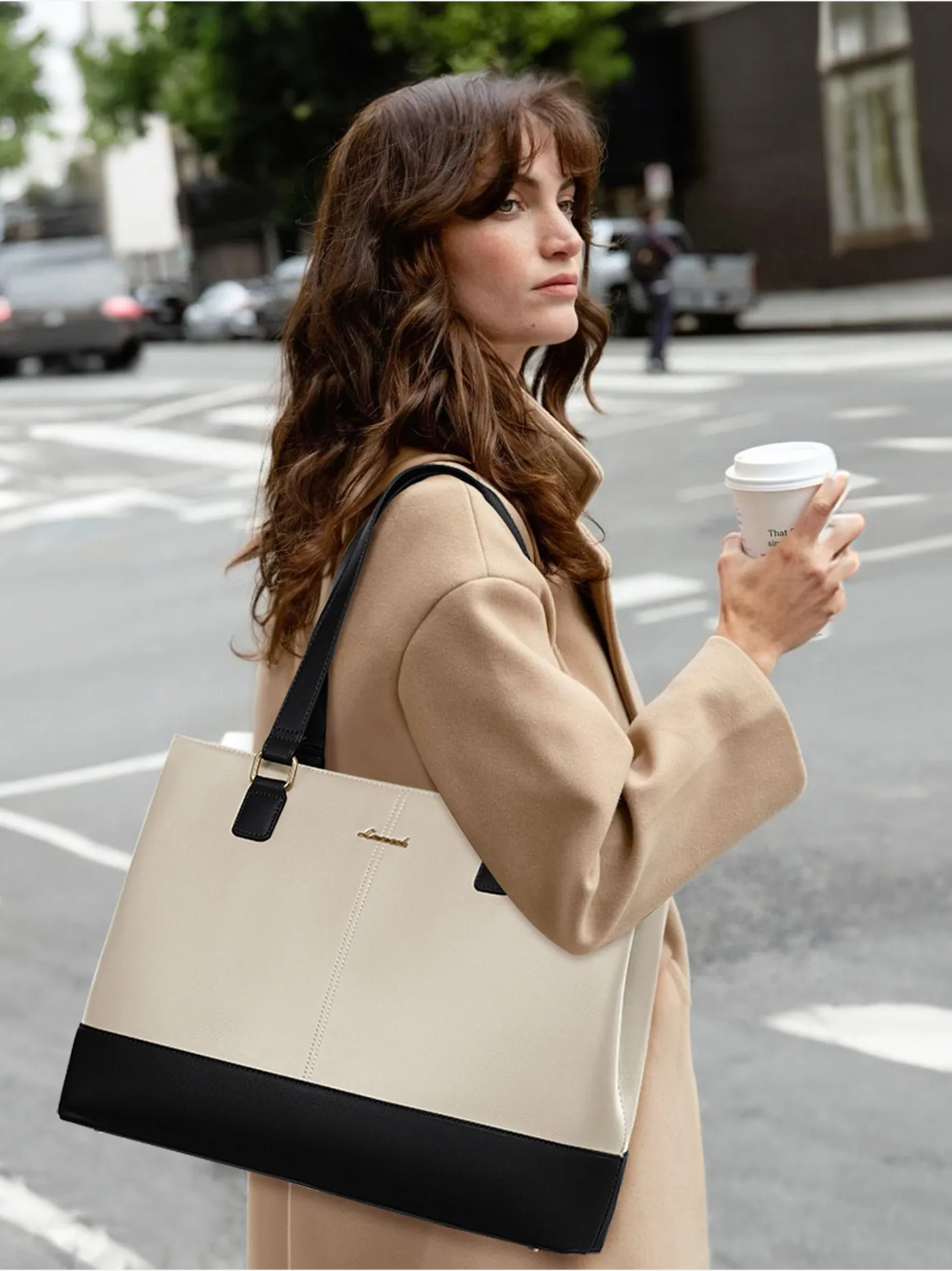 2Pcs Laptop Tote Bag, 15.6" sold by LOVEVOOK product image thumbnail 2