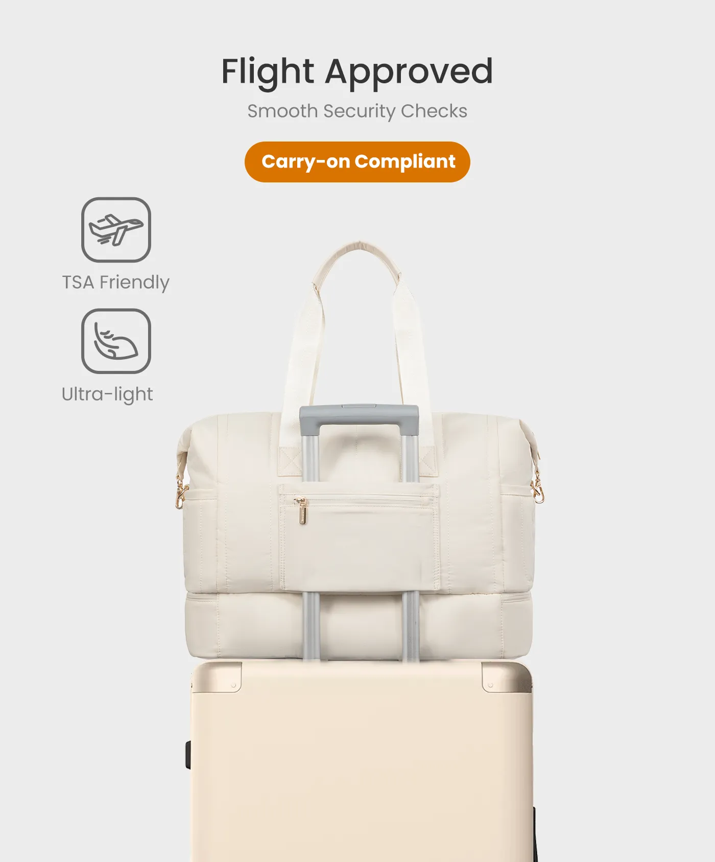 Puffer Travel Duffle Bag sold by LOVEVOOK product image thumbnail 4