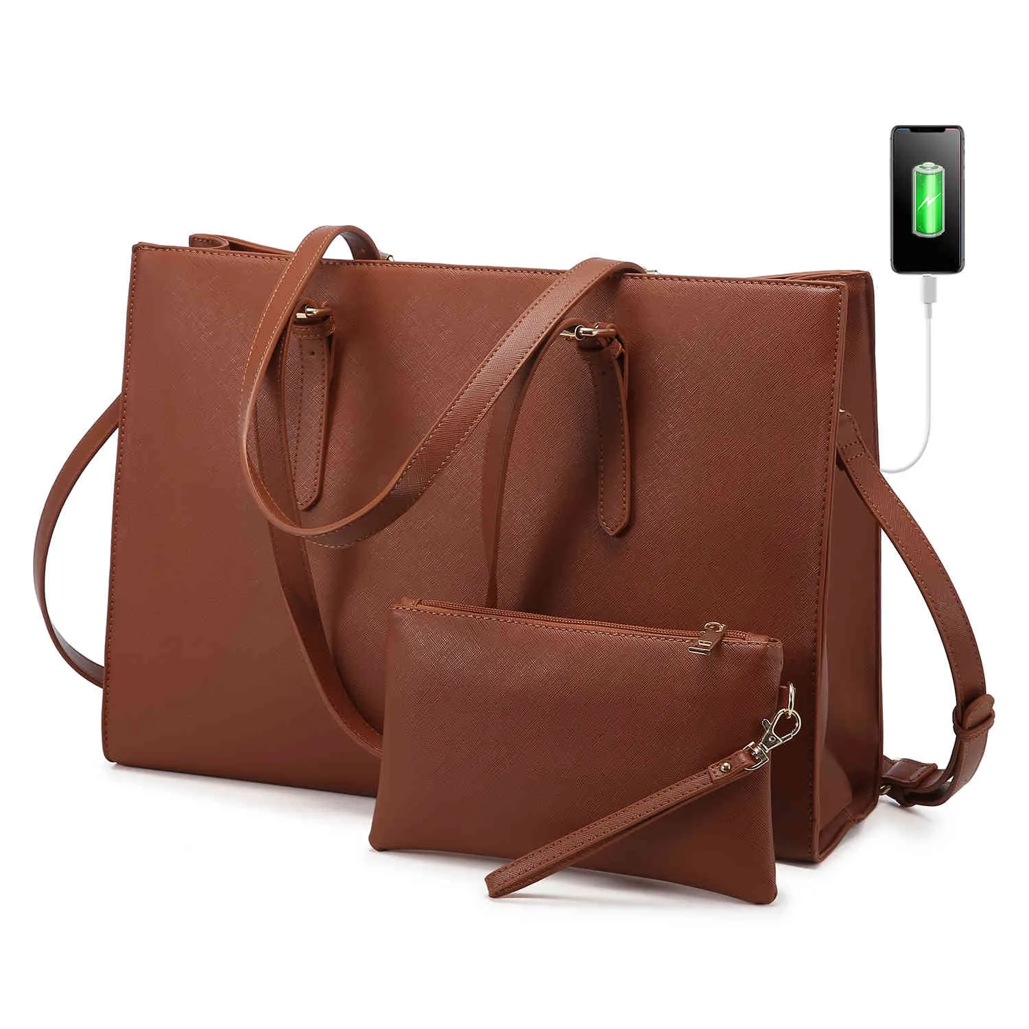 2Pcs Laptop Shoulder Bag, 15.6" sold by LOVEVOOK product image thumbnail 5