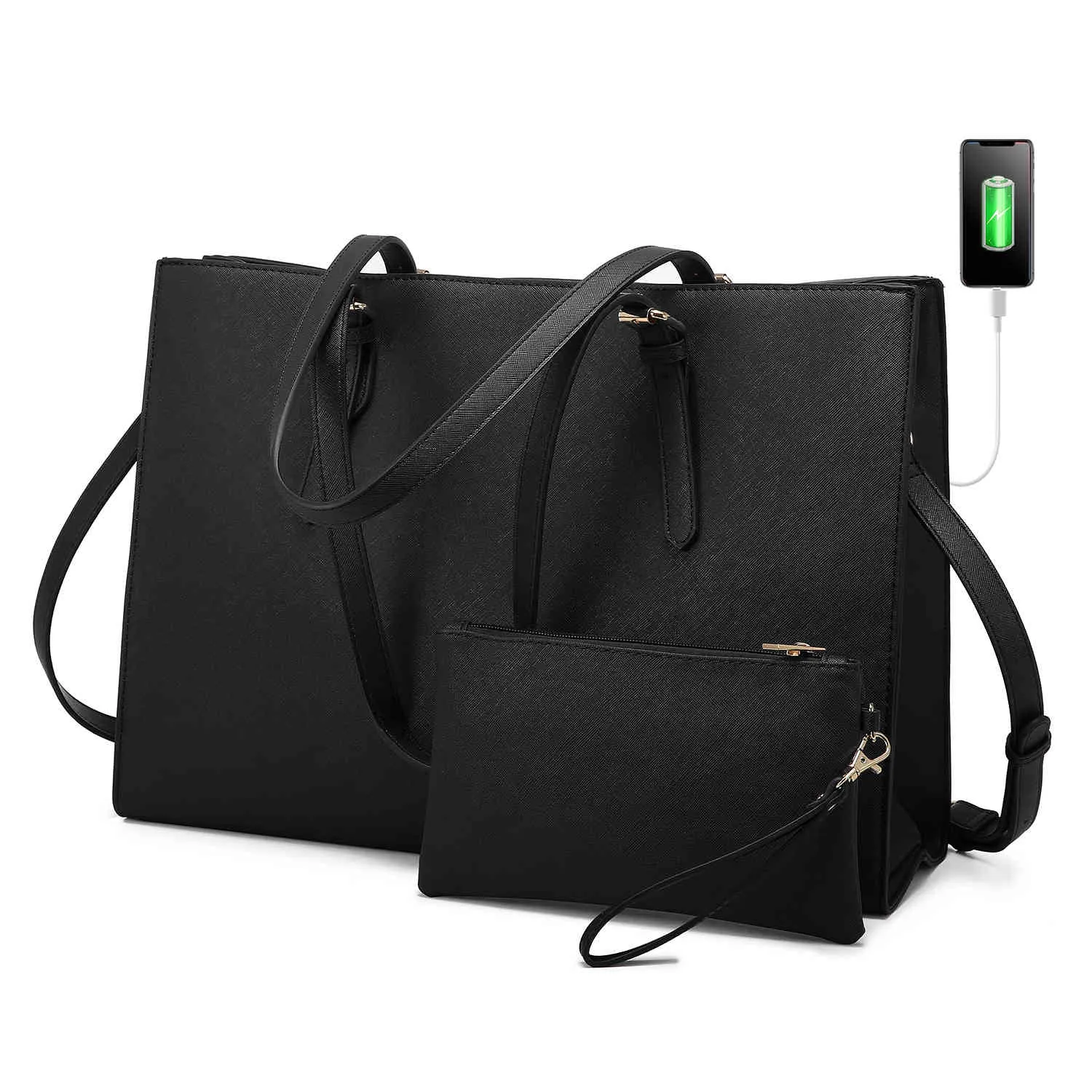 2Pcs Laptop Shoulder Bag, 15.6" sold by LOVEVOOK product image thumbnail 3