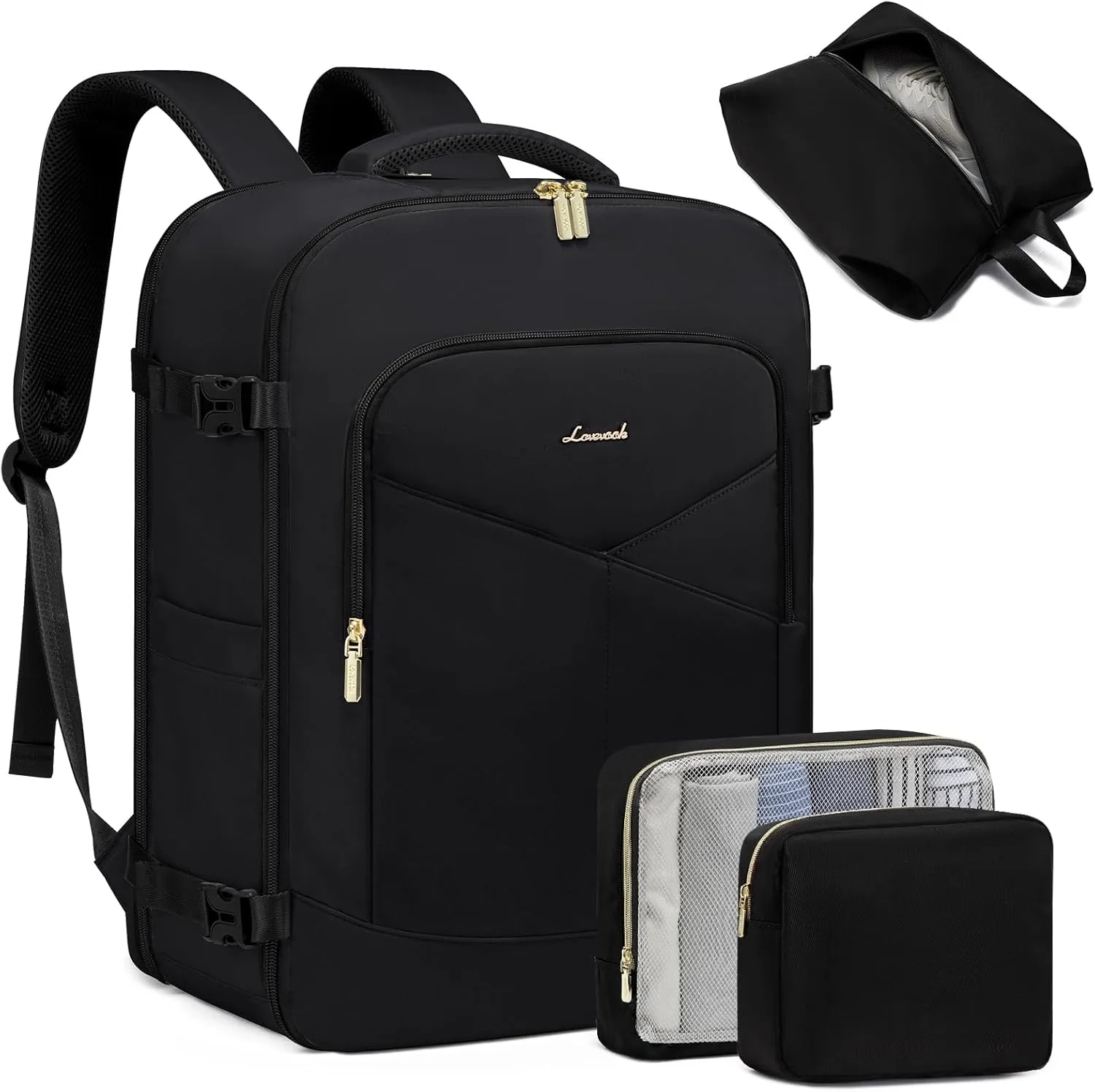 4Pcs Carry on Backpack for Airplanes, 40L/50L sold by LOVEVOOK product image thumbnail 4