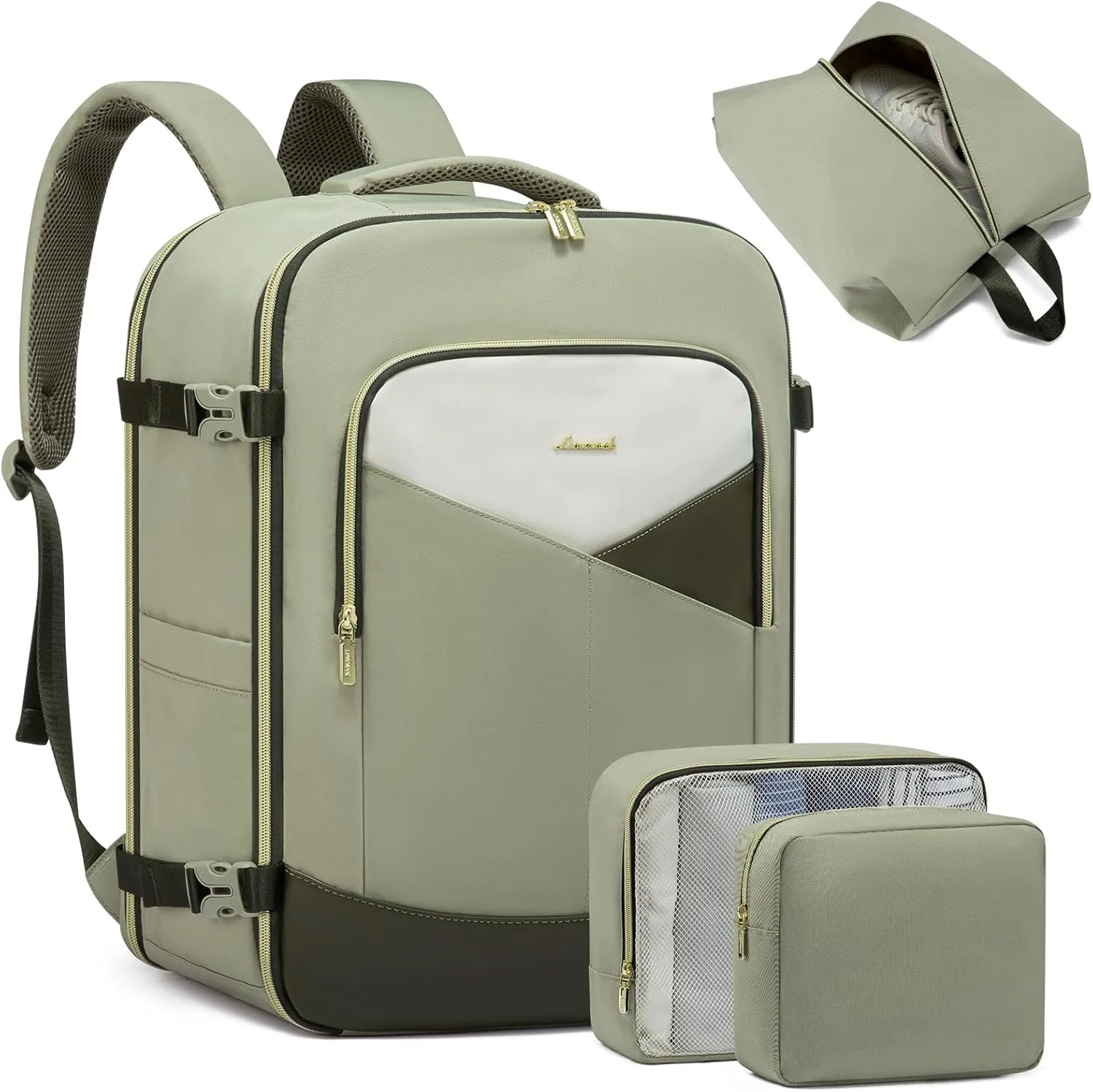 4Pcs Carry on Backpack for Airplanes, 40L/50L sold by LOVEVOOK product image thumbnail 5