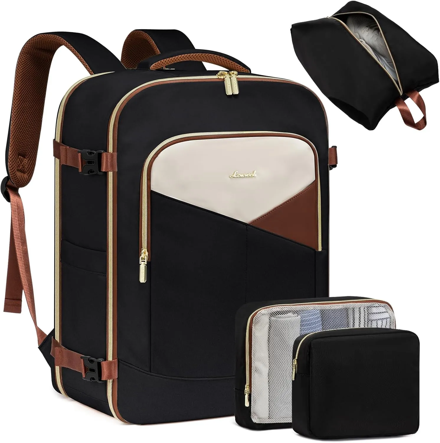 4Pcs Carry on Backpack for Airplanes, 40L/50L sold by LOVEVOOK product image thumbnail 3