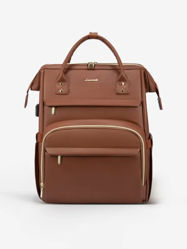 Leather Laptop Backpack, 15.6"-18" sold by LOVEVOOK