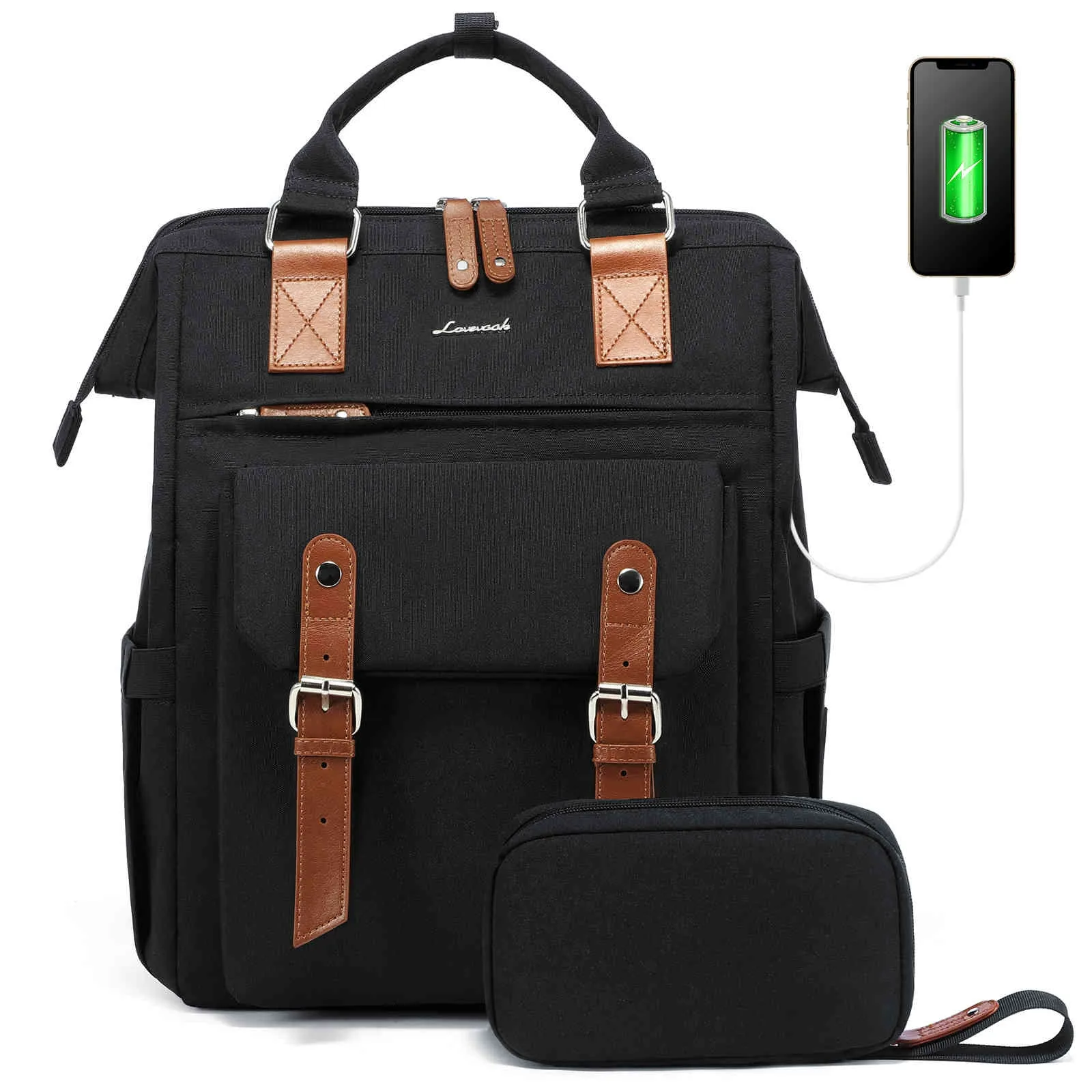 Lona Ⅱ Laptop Backpack, 15.6" 17" sold by LOVEVOOK product image thumbnail 5