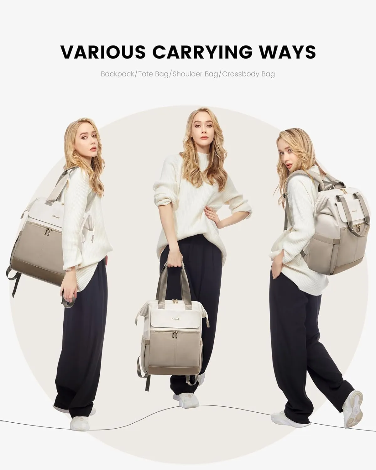 2Pcs Fashion Laptop Backpack, 15.6" 17.3" sold by LOVEVOOK product image thumbnail 4