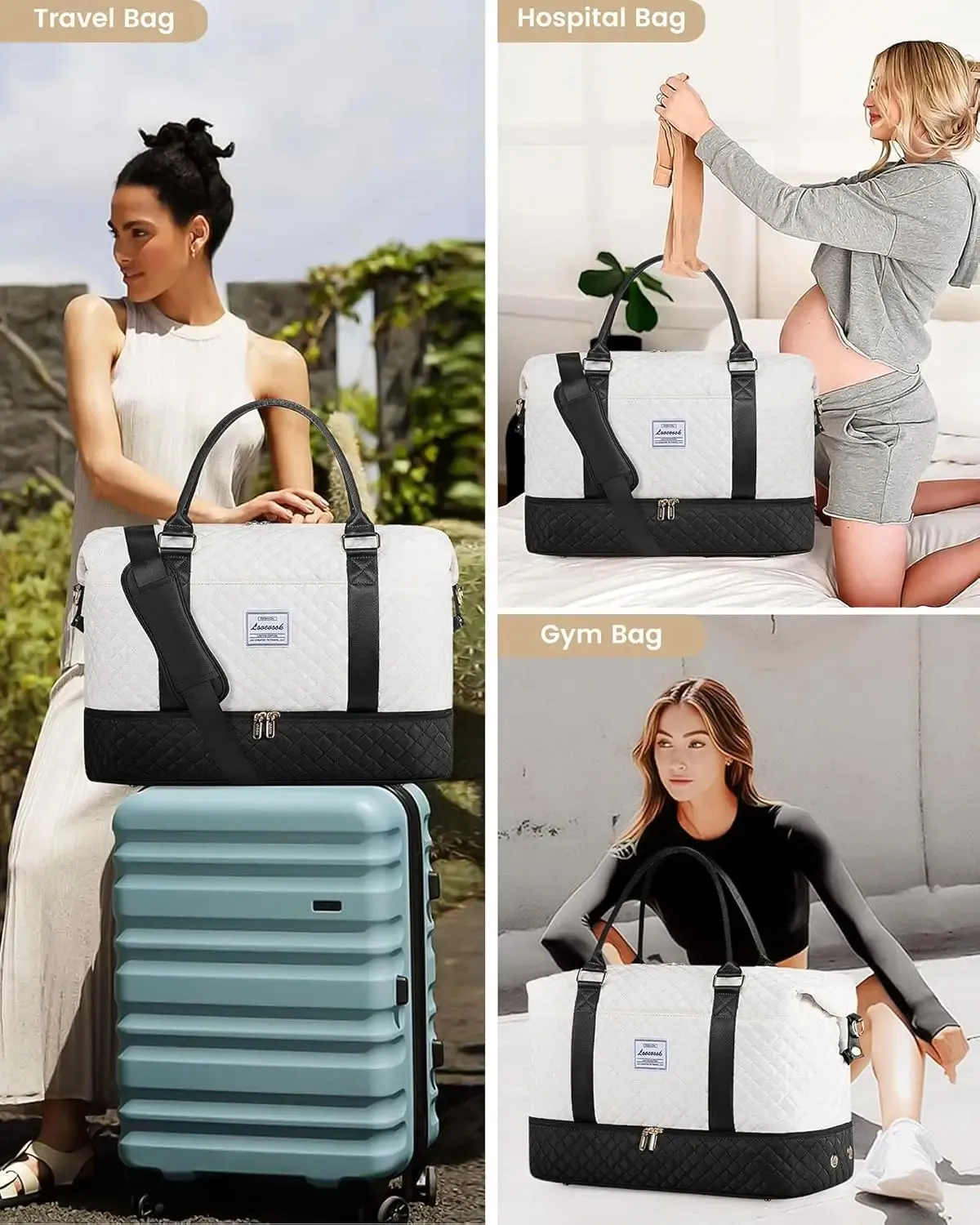 3Pcs Aril Travel Duffel Bag sold by LOVEVOOK product image thumbnail 4