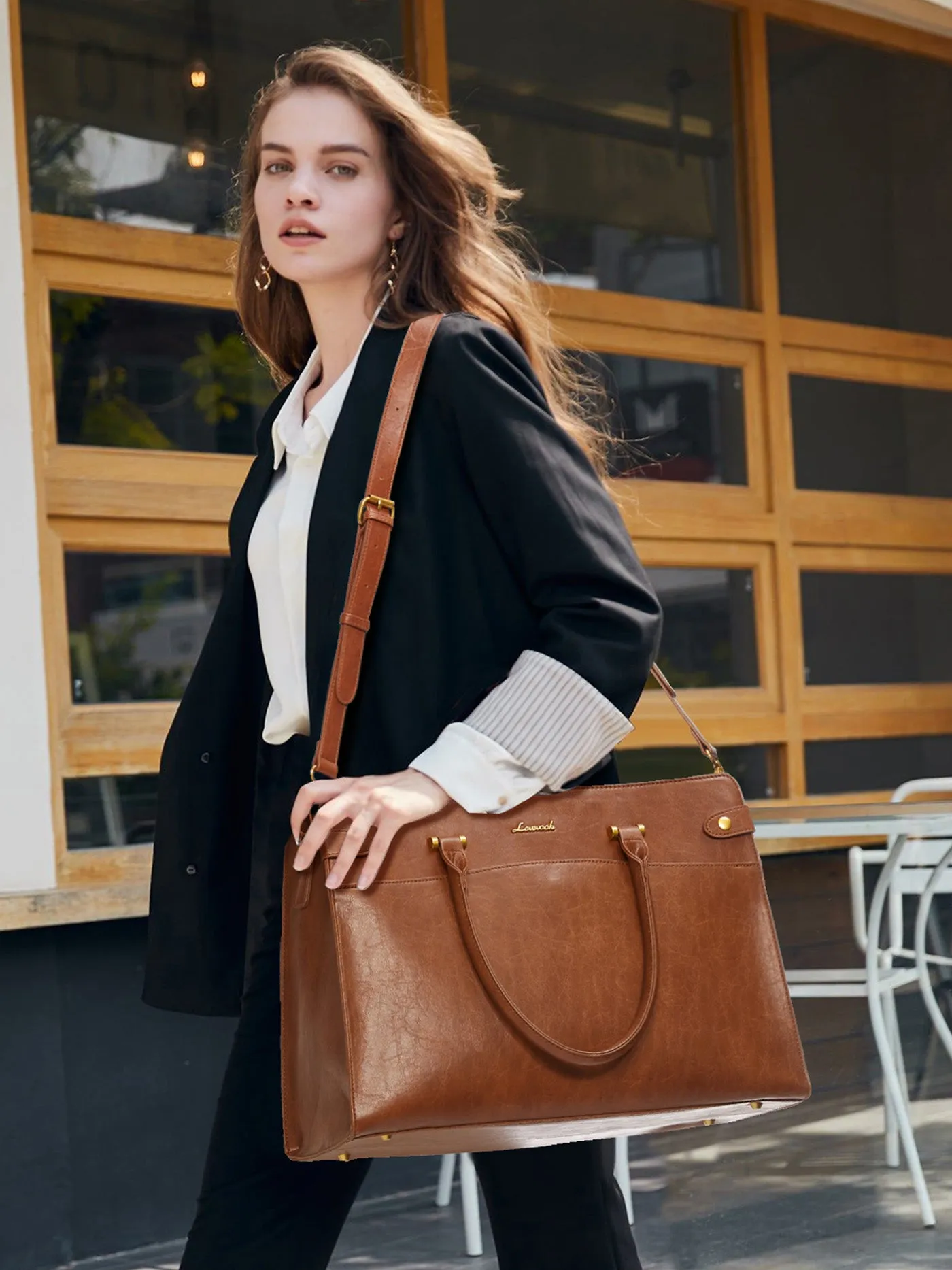 2Pcs Vintage Waterproof Laptop Bag, 15.6" 17.3" sold by LOVEVOOK product image thumbnail 2