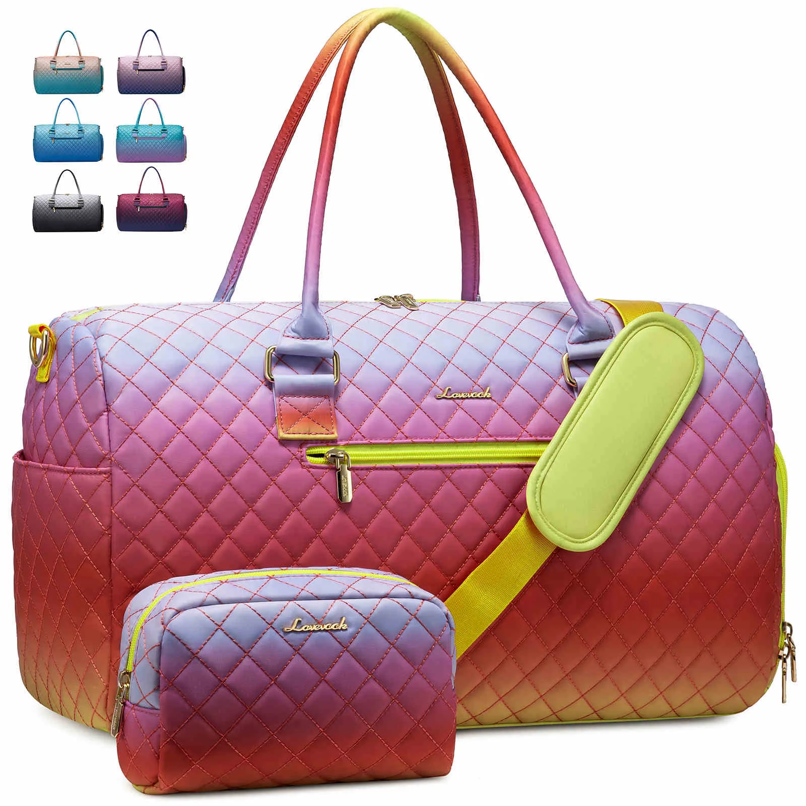 2Pcs Gradient Colors Gym Duffel Bag sold by LOVEVOOK product image thumbnail 4