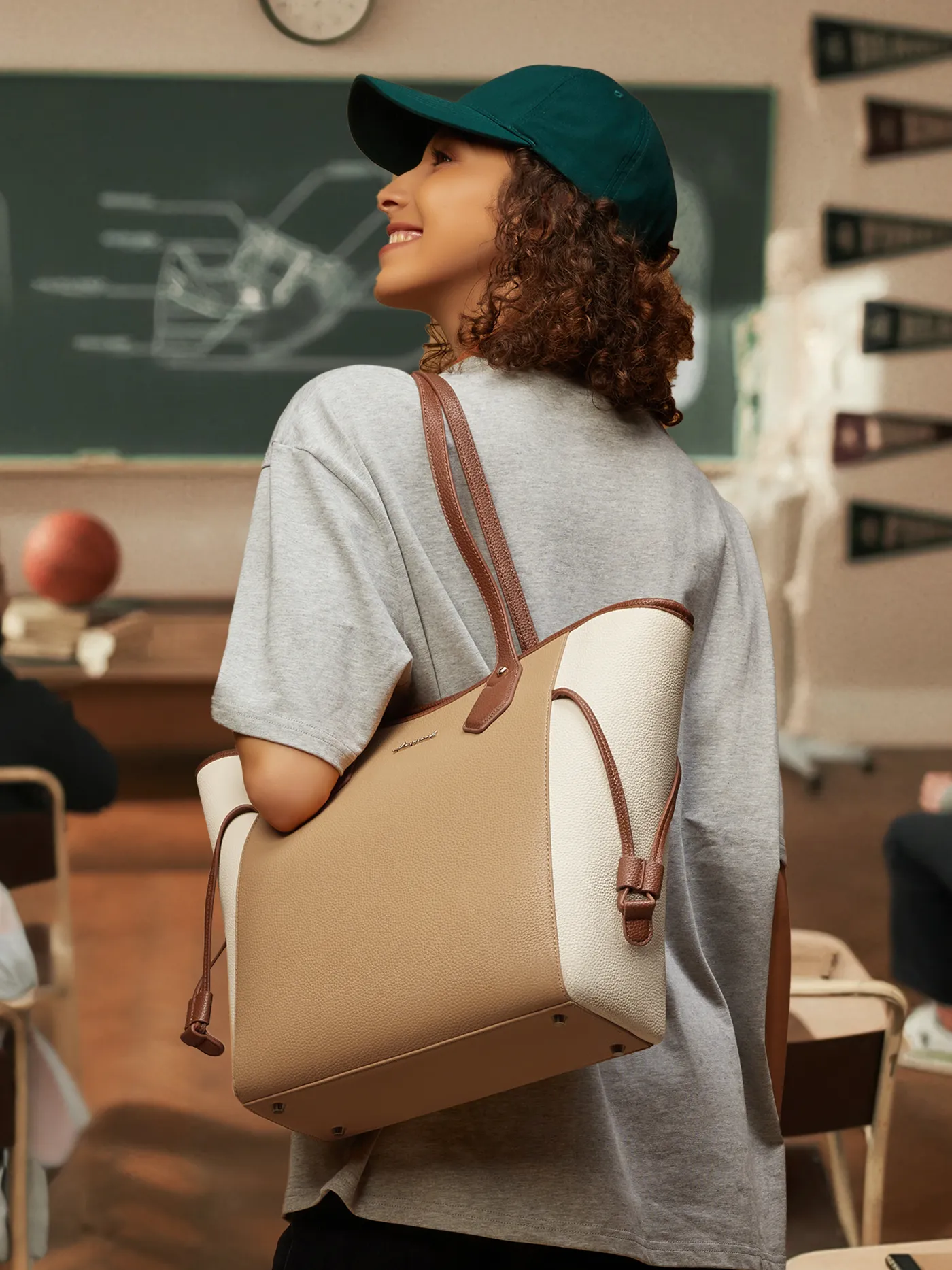Leather Tote Bag (US Only) sold by LOVEVOOK product image thumbnail 2