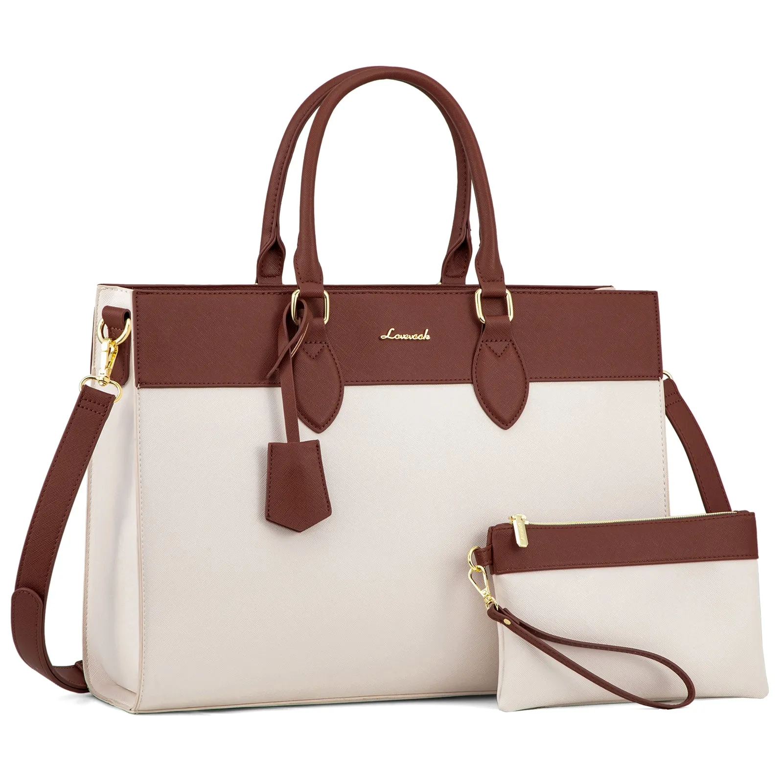 2Pcs Leather Computer Bag, 15.6" 17.3" sold by LOVEVOOK product image thumbnail 5