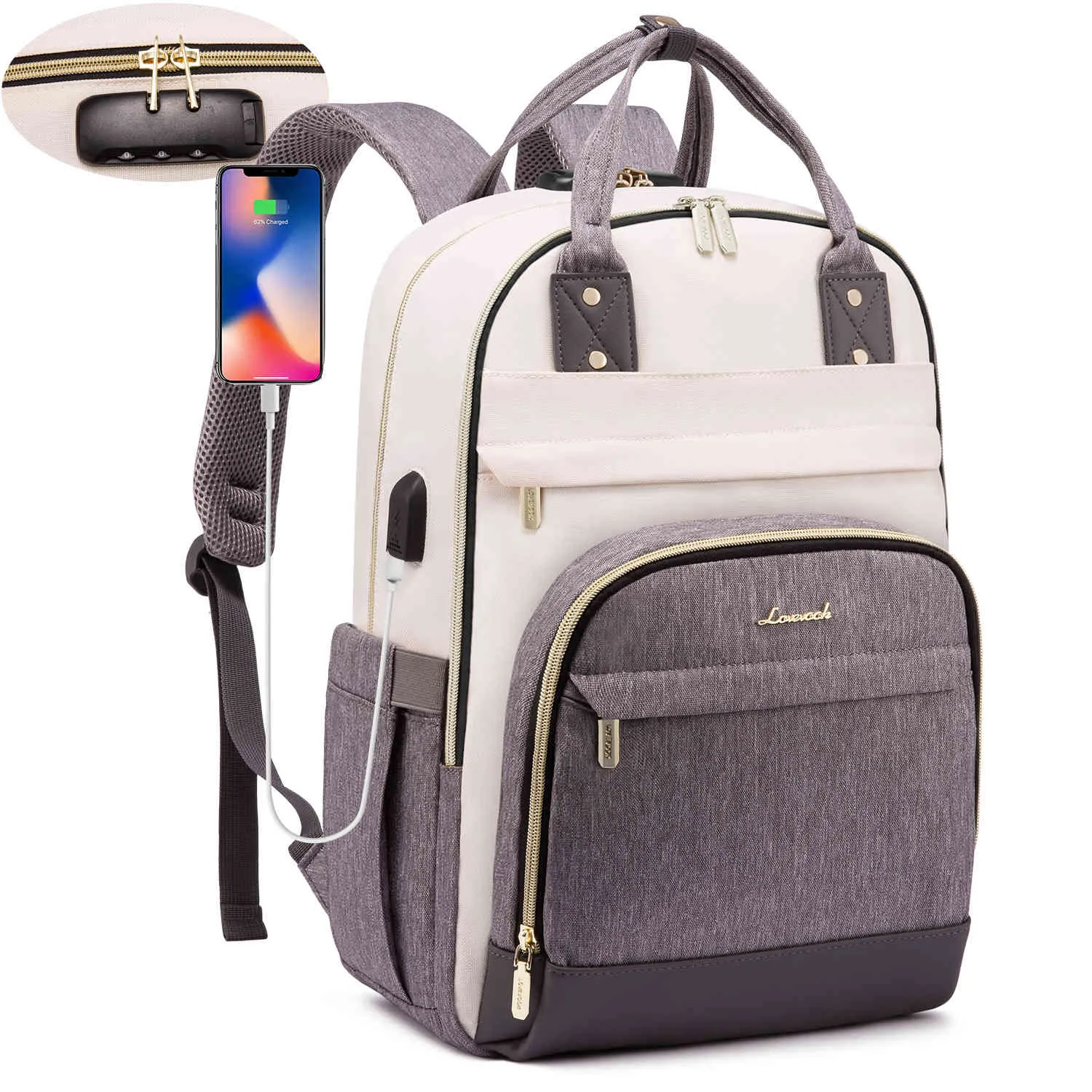 Molebelle Laptop Backpack, 15.6" 17" sold by LOVEVOOK product image thumbnail 4