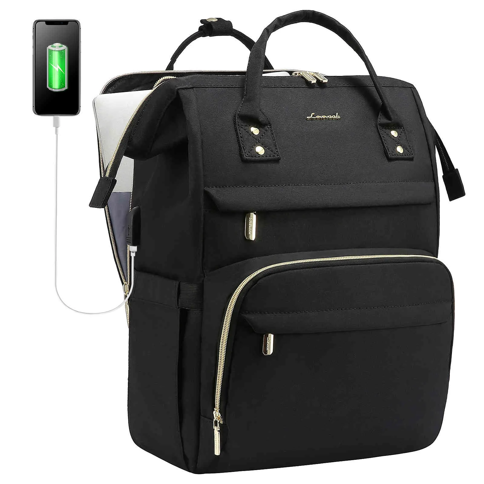 Viola Ⅱ Laptop Backpack with Separate Laptop Compartment, 15.6" 17" sold by LOVEVOOK product image thumbnail 4