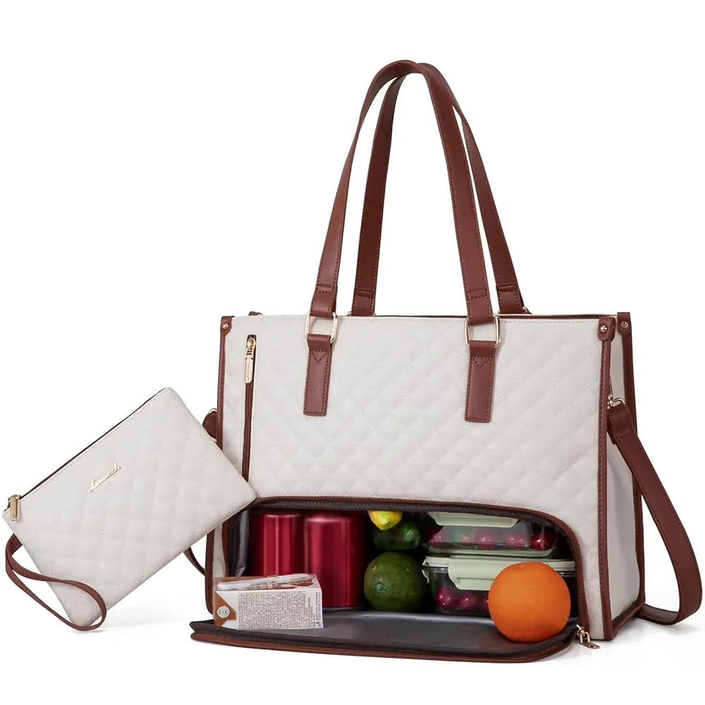 2Pcs Lunch Tote Shoulder Bag, 15.6" sold by LOVEVOOK product image thumbnail 4