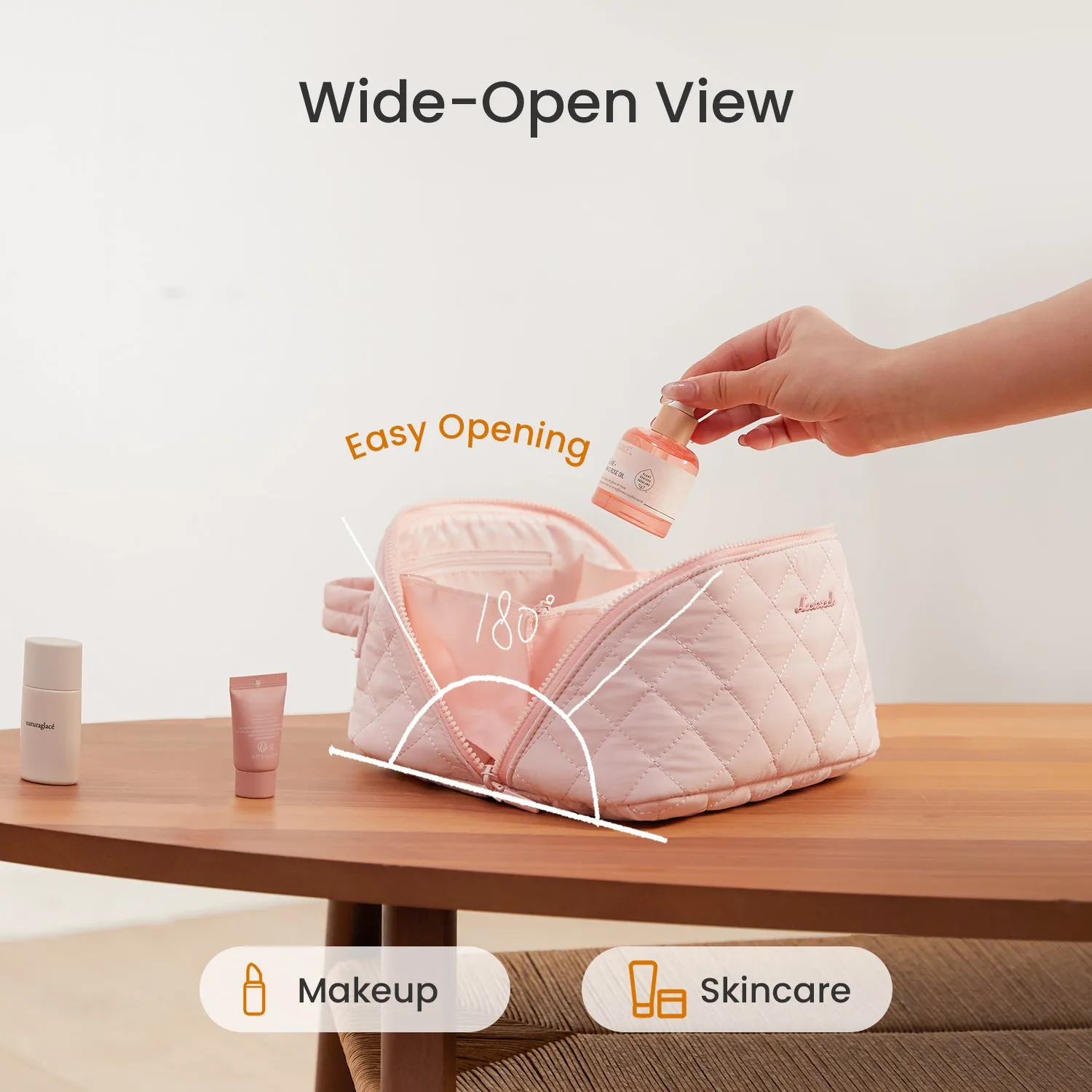 2Pcs Travel Makeup Bag sold by LOVEVOOK product image thumbnail 3