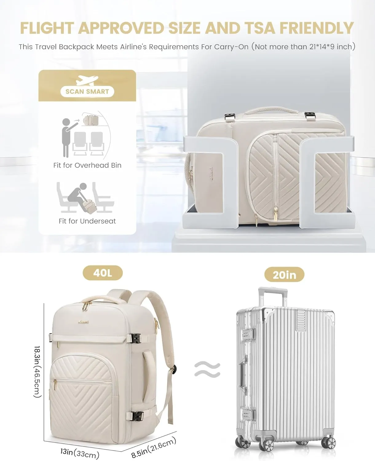 Premium Travel Backpack(ADT STYLE) sold by LOVEVOOK product image thumbnail 3
